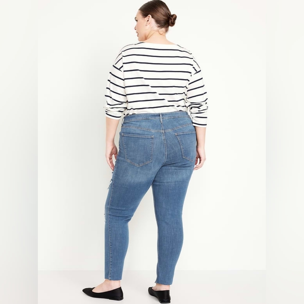 High-Rise Rockstar Super Skinny Jeans Medium Blue